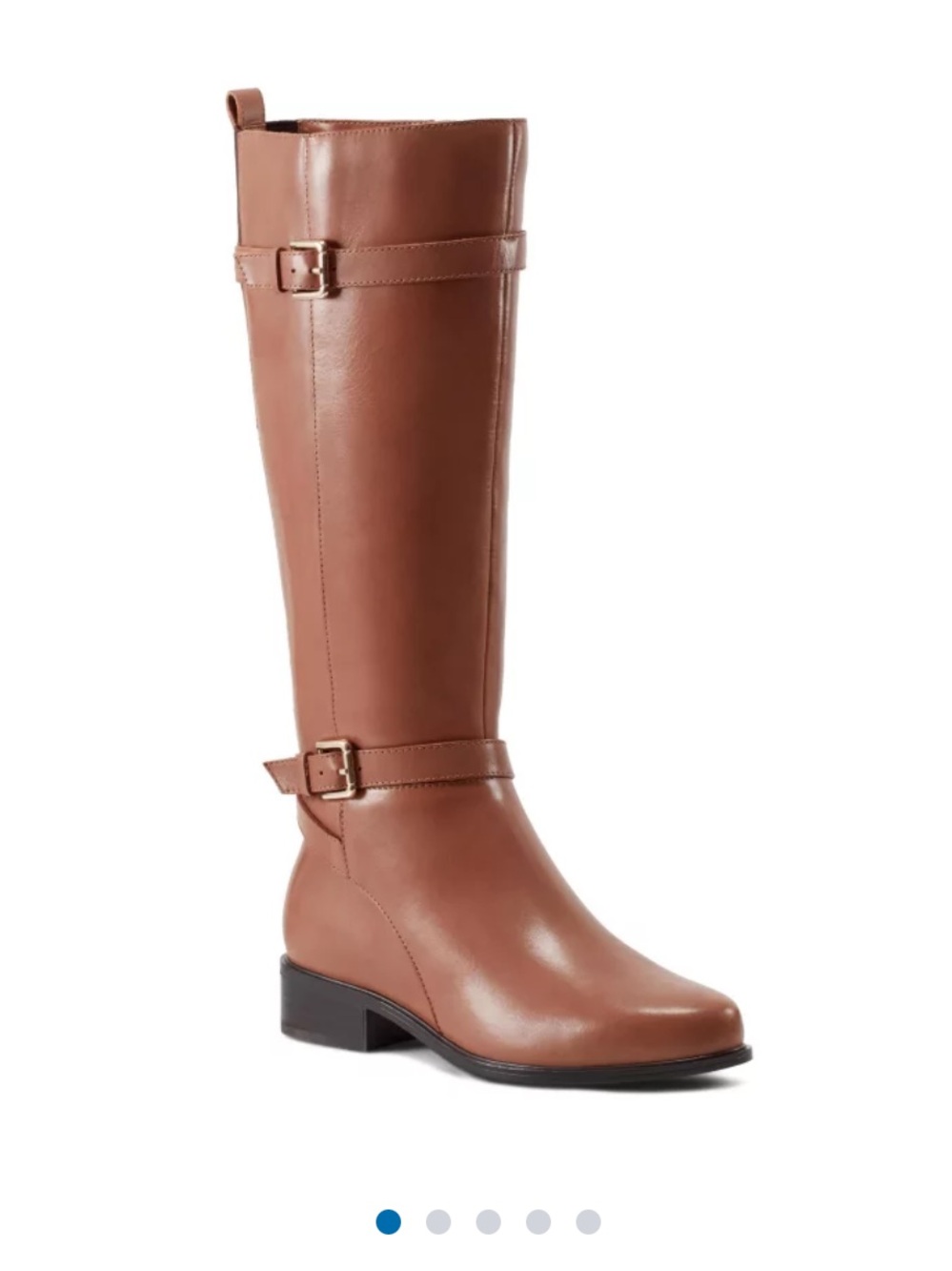 Rockport Harper Tall Waterproof Leather Boots - Tan NIB